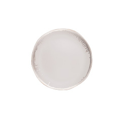 Купить тарелка мелкая 26,5см h2см, керамика, цвет blanc, reflets d'argent 963590 – цена от завода, доставка до двери | RuOborudovanie.ru