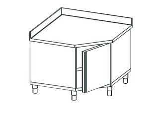 Стол угловой закрытый Apach Chef Line Lwt711Sh2Hdu