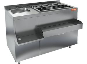 Барная станция Hicold НБМКС-12/6БПК с бортом