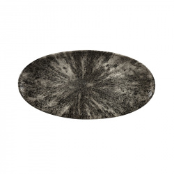 Купить блюдо овальное chefs 34,7х17,3см, без борта, цвет stone quartz black, studio prints stqbov351 – цена от завода, доставка до двери | RuOborudovanie.ru