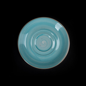 Блюдце 114 мм голубое Corone Natura