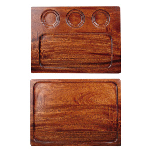 Блюдо деревянное 32Х24СМ, двухстороннее, Buffet Wood Zcawsdb1