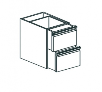 Комплект ящиков для столов производственных Apach Chef Line L2Dr66