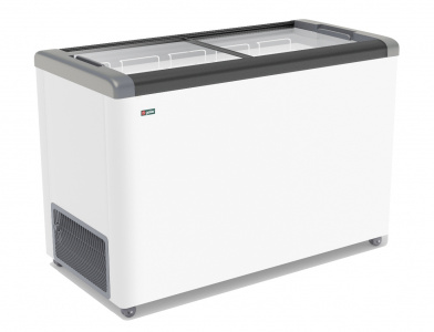 Ларь морозильный Frostor Gellar FG400C прямое стекло серый