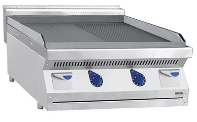 Аппарат контактной обработки Abat АКО-80/1Н-С-00, стальная поверхность 790x650 мм, 1/2 гладкая - 1/2