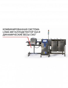 Комбинированная система Loma (металлодетектор IQ4 и динамические весы CW3)