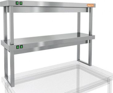 Полка тепловая Hicold TP2-10/4 двухъярусная настольная (1000х400х800мм)