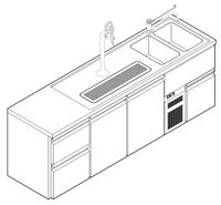 Барная станция Apach Chef Line Lbсs12060Csg
