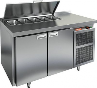 Стол для салатов Hicold SL1-11SN (1/3) О (+2+10), остров., 2 двери, 1390х600х850мм