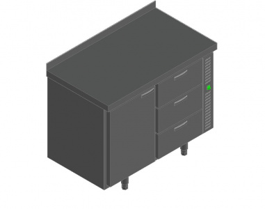 Стол с охлаждающим шкафом Hicold Sn 13/Bt P без агрегата
