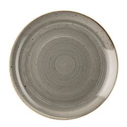 Купить тарелка мелкая 26см, без борта, stonecast, цвет peppercorn grey spgsev101 – цена от завода, доставка до двери | RuOborudovanie.ru