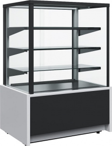 Витрина кондитерская Полюс Kc70 Vm 1,3-1 Light 9006-9005 (ВХСв-1,3Д Carboma Cube) техно