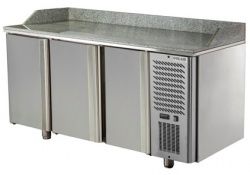 Купить стол для пиццы c 3 дверьми для формата gn1/1 polair tm3gnpizza-g – цена от завода, доставка до двери | RuOborudovanie.ru