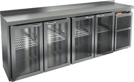 Стол с охлаждающим шкафом с Стекл.Двер.Hicold Bng 1111 Br2 Ht