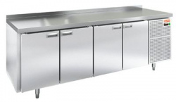 Купить стол охлаждаемый hicold gn 1111/tn w (-2+10), 4 двери, 2280х700х850, пластификат – цена от завода, доставка до двери | RuOborudovanie.ru
