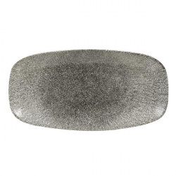 Купить блюдо прямоугольное chefs 35,5х18,9см, без борта, цвет raku quartz black, studio prints rkbqxo141 – цена от завода, доставка до двери | RuOborudovanie.ru