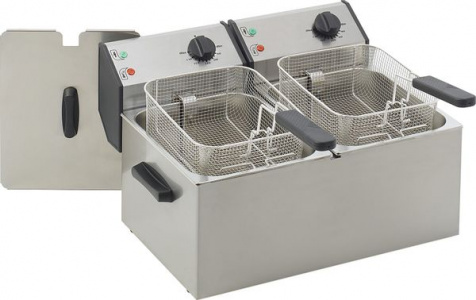 Фритюрница Roller Grill FD 80 D (2х8л) электр. 7,2кВт без кранов для слива масла