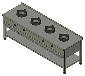 Плита газовая Вулкан-Heidebrenner Ksw04 Wok арт.8789