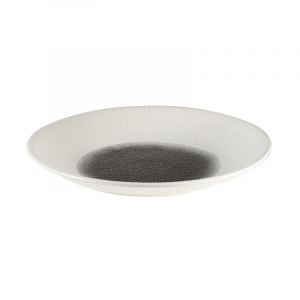 Тарелка глубокая 25,5СМ H3,5См, без борта, Bamboo, цвет Quartz Black Rkbqld251