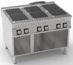 Купить плита 6 конфорочная 900 серии tecnoinox pc12fe9 316013 – цена от завода, доставка до двери | RuOborudovanie.ru