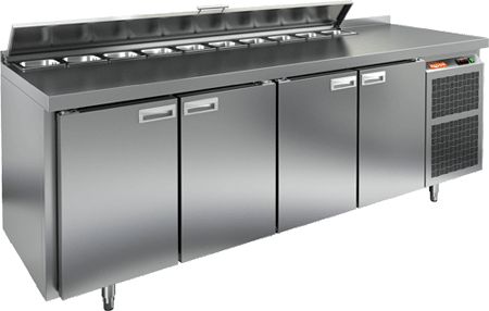 Стол для салатов Hicold Sl2-1111Sn (1/6) с крышк (+2/+10)