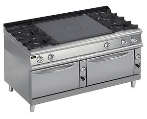 Плита газовая Apach Chef Line Lrstg169R4Fe со сплошной поверхностью 900 серии 