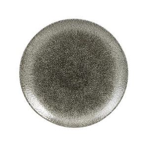 Тарелка мелкая 26СМ, без борта, цвет Raku Quartz Black, Studio Prints Rkbqev101