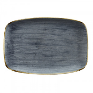 Блюдо прямоугольное Chefs 35,5Х24,5СМ, без борта, Stonecast, цвет Blueberry Sbbsxp141