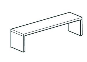 Полка настольная закрытая Apach Chef Line Losc35210T1Cs