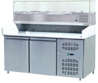 Стол для пиццы Koreco SPZ2600TN (+5/+10) столеш.гранит 360л, 2 двери,1510х800х1000 – купить по цене завода