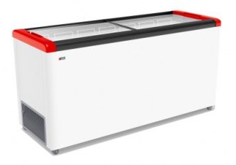 Ларь морозильный Frostor Gellar FG600 с прямое стекло красный – купить по цене завода