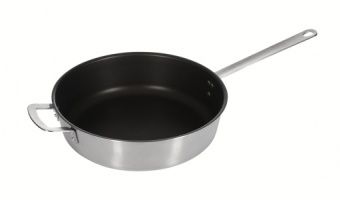 Сковорода Luxstahl 340/90 из нержавеющей стали с высокими бортами – купить в Краснодаре по цене завода