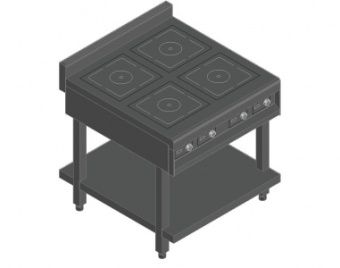 Плита индукционная Abat КИП-49п-3,5 71000019406 – купить по цене завода