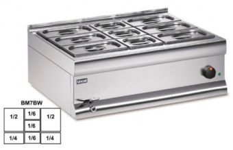 Мармит настольный 2*GN1/2 + 2*GN1/4 + 3*GN1/6 Lincat BM7BWFL – купить в Краснодаре по цене завода