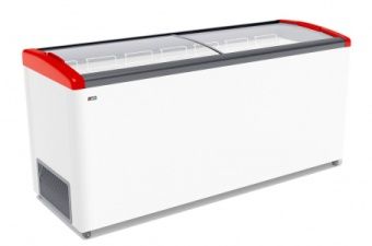 Ларь морозильный Frostor Gellar FG700 E гнутое стекло красный – купить в Краснодаре по цене завода