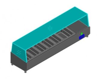Витрина для ингридиентов Hicold VRTG1485 для стола Pze3 – купить в Краснодаре по цене завода