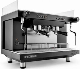 Кофемашина - автомат Sanremo ZOE Tall SED 2 высокие группы черная (бойлер 10 л) – купить в Краснодаре по цене завода