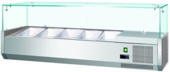 Витрина холодильная для ингредиентов 4хGN1/3 + 1хGN1/2 -150 мм Koreco VRX1400380(395II) – купить в Краснодаре по цене завода