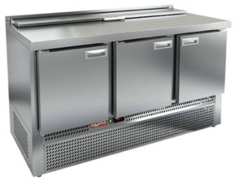 Стол для салатов Hicold SLE2-111GN (1/6) (+2+10), 3 двери, 1485х700х850мм, ниж.распол.агрегата – купить в Краснодаре по цене завода