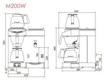 Кофеварка Animo M200W – купить в Краснодаре по цене завода