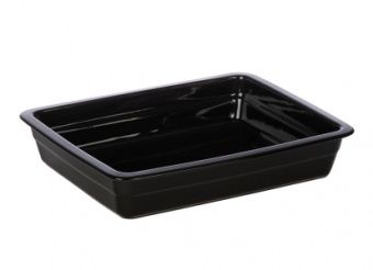 Гастроемкость керамическая Corone GN 1/2 326х265х60 мм черная [LQ-QK15029-K] – купить в Краснодаре по цене завода