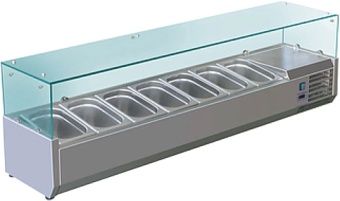 Витрина холодильная для ингредиентов 7хGN1/4 -150 мм Koreco VRX 1500 335 WN – купить в Краснодаре по цене завода
