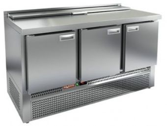 Стол для салатов Hicold SLE2-111GN (1/6) (+2+10), 3 двери, 1485х700х850мм, ниж.распол.агрегата – купить в Краснодаре по цене завода