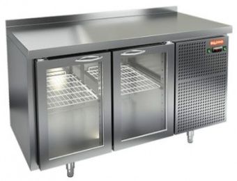 Стол охлаждаемый Hicold SNG 11 HT (+2+10), 2 стеклянные двери, 1390х600х850мм – купить в Краснодаре по цене завода