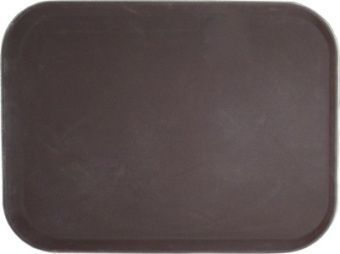 Поднос прорезиненный прямоугольный 460х360х30 мм коричневый [1418CT Brown] – купить в Краснодаре по цене завода