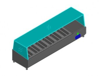 Витрина для ингридиентов Hicold VRTG1390 для стола Hicold Pz3 – купить в Краснодаре по цене завода
