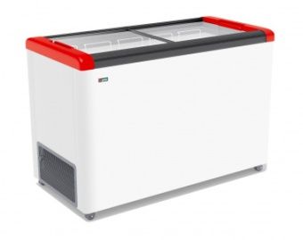 Ларь морозильный Frostor Gellar FG400C прямое стекло красный – купить в Краснодаре по цене завода